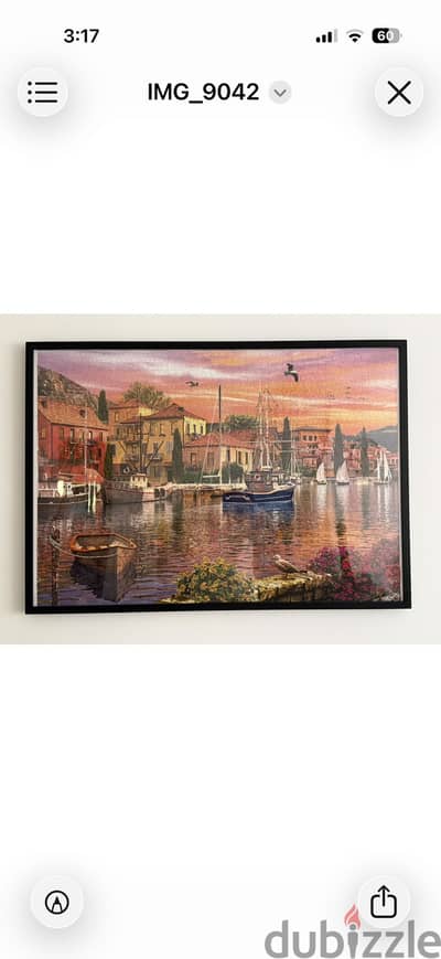 Large Framed Puzzle Landscape Wall Art