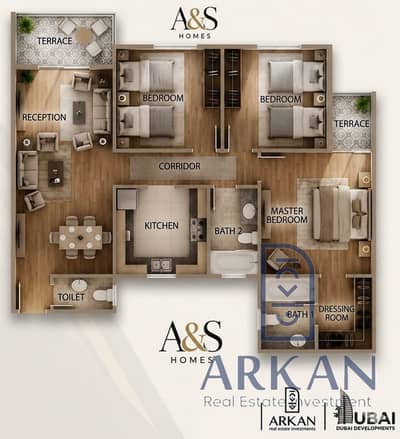 AsAddress Home 1 بجوار كمبوند صن كابيتال ورحاب سيتي بمقدم499 الف وقسط 20 الف شهري وعلي 8 سنين تقسيط  شقه مميزة امامي للبيع 96 متر  فكمبوند Address Hom