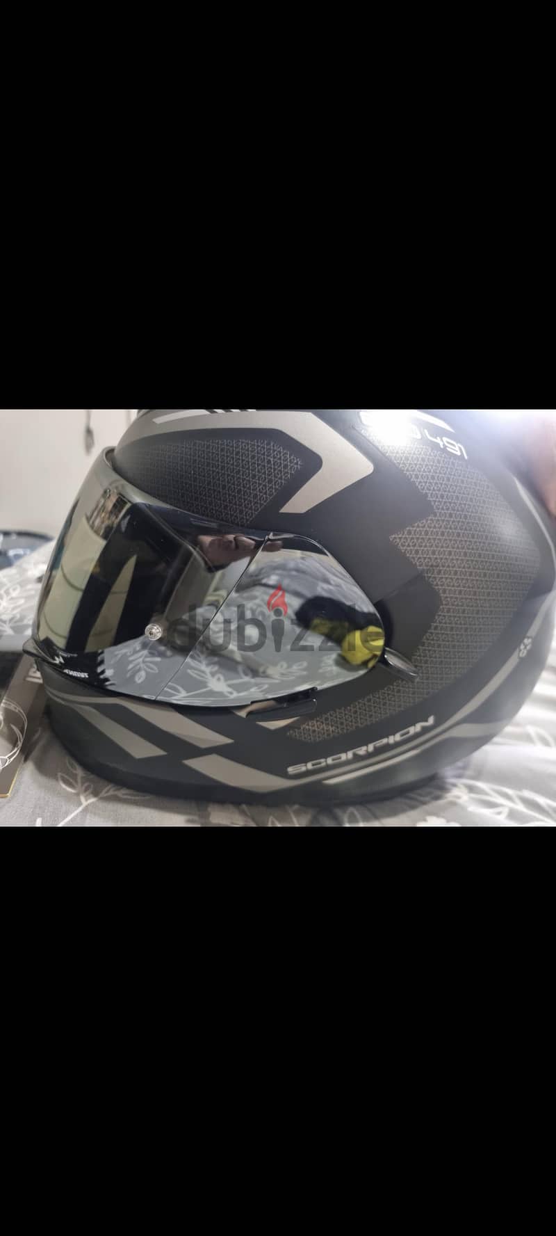 scorpion exo 491 kripta matt black & aerotech gloves 1