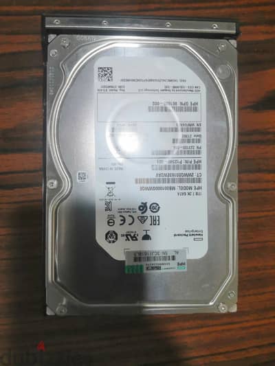 هارد سيرفر HPE 1TB 7.2K SATA 3.5-inch (مستعمل بحالة ممتازة)