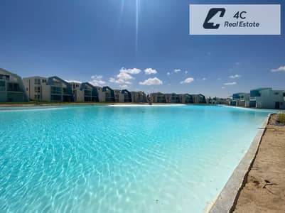 باقل من سعر الشركه استلم شاليه بجاردن ريسيل في Fouka Bay رأس الحكمة  الساحل الشماليDouble Sea view بتقسيمه مميزة جاهز للمعاينه و الاستلام