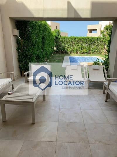 تاون هاوس هاسيندا باى  للايجار فترة السيزون  - سيدى عبد الرحمن - الساحل الشمالي