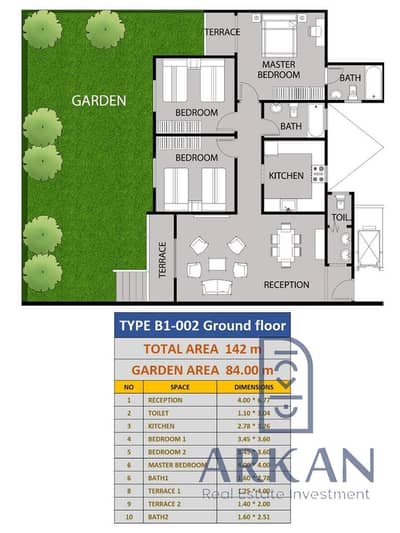  MI | 142 sqm Apartment + 84 sqm Private Garden in the Golden Square Next to Sun Capital | Only 15% Down Payment & Installments Up to 8 Years
