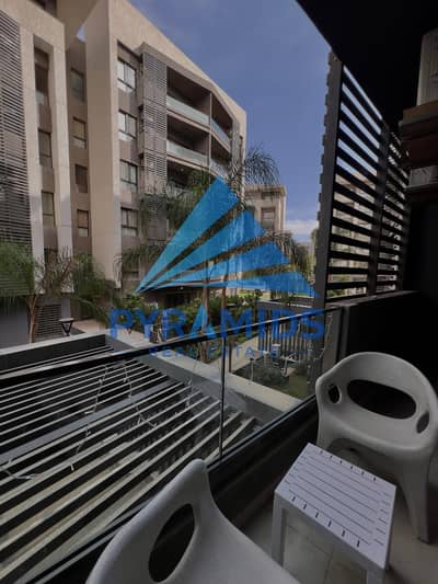 Furnished studio apartment for rent in Madinaty, 64 sq m, hotel-style furnishings, at a special price in Privado Compound.