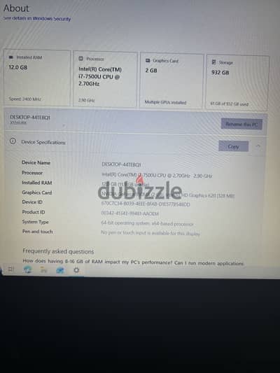 Lap top asus X556URK