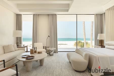 شاليه متشطب فيو صف اول بحر بأقل سعر للبيع في راس الحكمة الساحل الشمالي دي باي d bay ras elhekma north coast