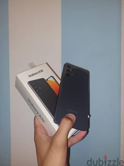 Samsung A32 128 مغيرش اي حاجه بالكرتونه