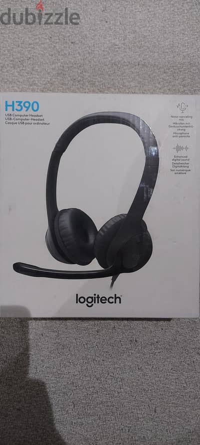 سماعة لوجيتيك logitech H390 جديدة لم تفتح