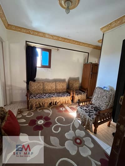 Apartment for sale in Alexandria directly from the owner in the 45 area, steps to the sea on El-Gaish Street. Repeated floor with complete facilities: water, electricity, and gas.