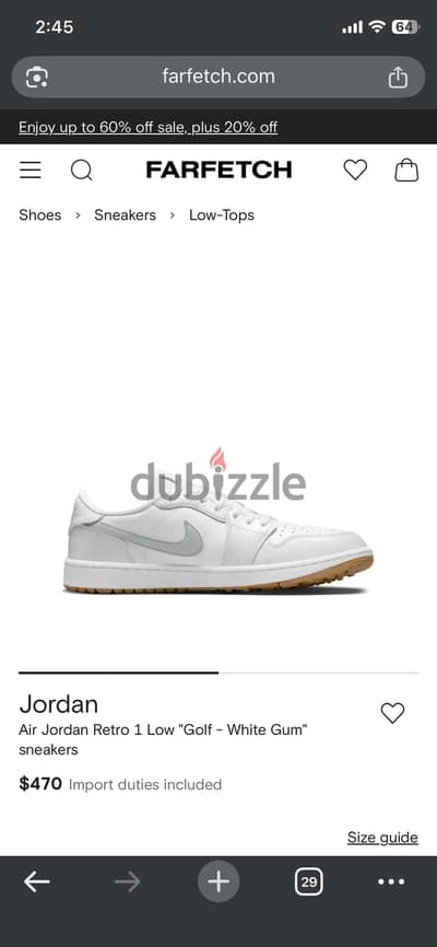 Air Jordan Retro low golf
