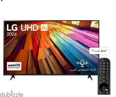 شاشة LG سمارت 4K ريسيفر بيلت ان  استعمال نظيف جداً