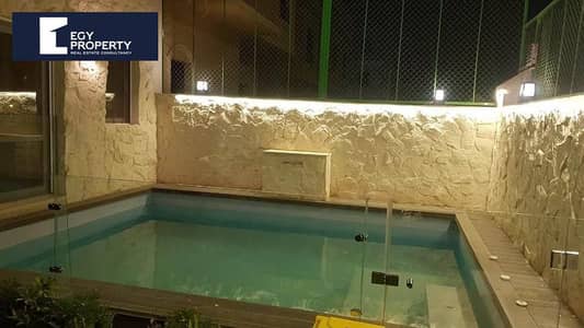 Fully Finished and Furnished Luxury Villa with a swimming pool for sale in Katameya Gardens, New Cairo