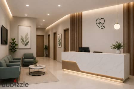 عيادة طبية مجهزة ونظام سداد مرن هيناسبك فى مول Hilite بالتجمع | شارع التسعين - محور جمال عبد الناصر - عيادة للبيع