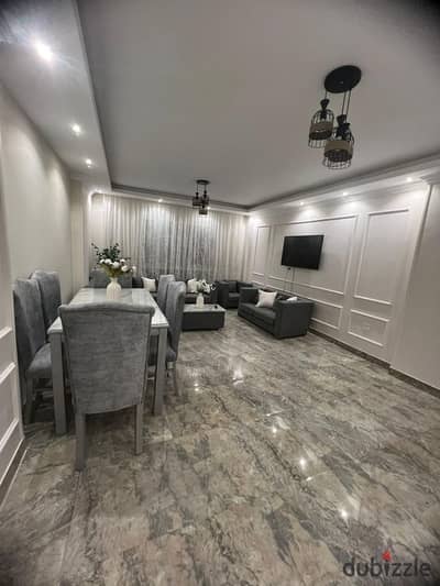 Luxury opportunity at a special price for furnished rent | 116 meters | 3 rooms / 2 bathrooms | Garden view | B11 Madinaty – close to services and the strip mall + Craft Zone