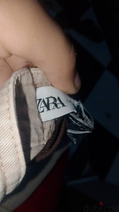بنطلون كارجو Zara بيج اصلي
