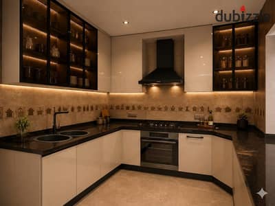 شقة 150م للايجار مطبخ وتكييفات وجراج كمبوند زايد ديونز الشيخ زايد zayed dunes shiekh zayed