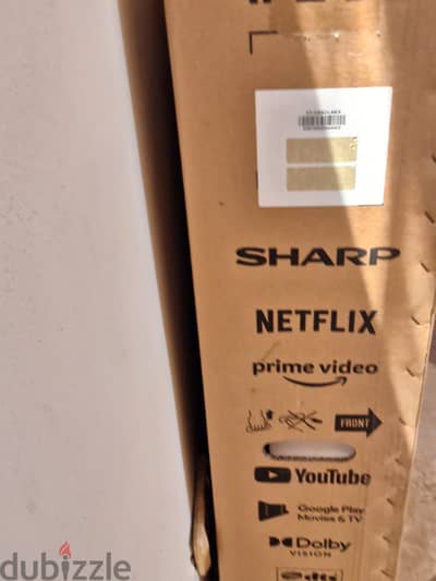شاشة شارب 65 بوصة ضمان العربى 3 سنوات 4k  بالكرتونة لم تفتح بعد