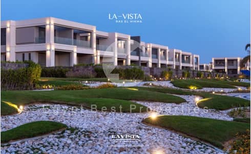 Ready To Move Sea View Ground 2 Bedrooms chalet Fully Finished | Over 6 Years Plan With Flexable DownPayment At La Vista Ras El Hekma