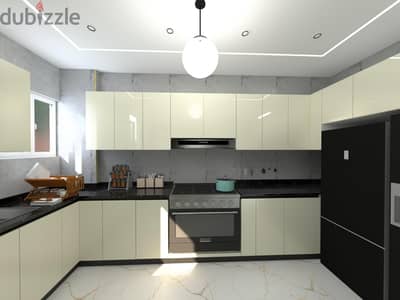 تصميم مطابخ ودريسنج بمقاسات التنفيذ