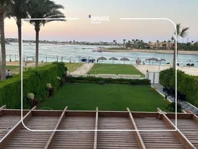 Luxury Furnished Villa for Rent, First Row on the Sandy Lagoon in Marina 6 | Private Beach