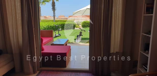 Resale Fully Furnished Ground Chalet In Prime Location Few Steps Away From Sea , Ready To Move In Today At Blumar Ras El-Hekma