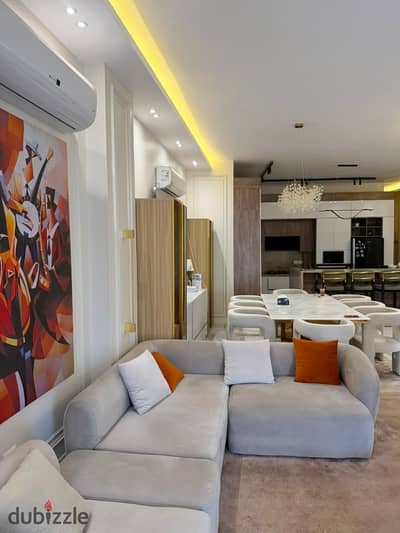 Furnished apartment for rent in the eighth district, area 220 sqm, fully air-conditioned