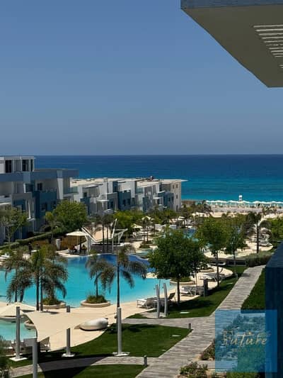 Service apartment for sale fouka bay raselhekma northcoast first row beach seaview and private beach luxurious furniture 2 bedrooms 3 bathrooms