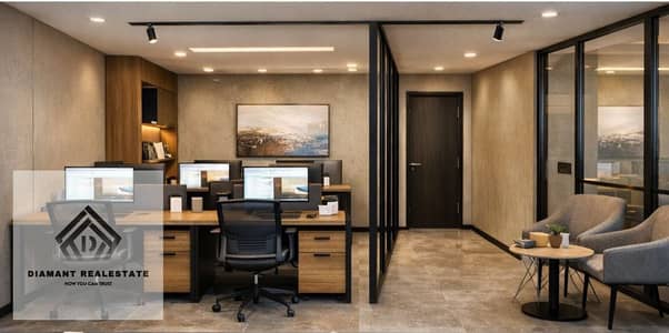 Office for investment lovers in Al Shorouk, Steps from Open Air Madinaty and Carrefour Al Shorouk with installment plans Over extended payment periods