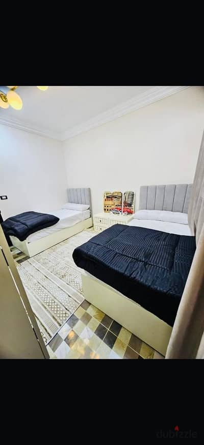 Furnished apartment for daily rent in Sheikh Zayed, Rawdat Zayed Compound, modern furniture