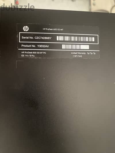 HP ProDesk 600 G3 MT