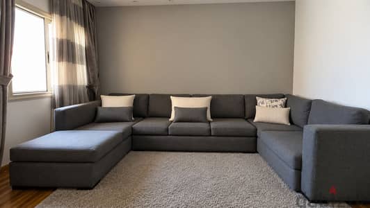 U shape sofa and chair