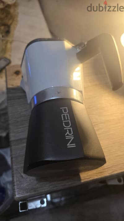 pedrini large espresso moka pot 3 cups ( largest size )