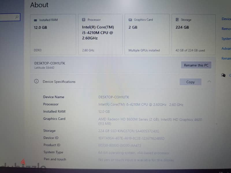 Dell E6440 6