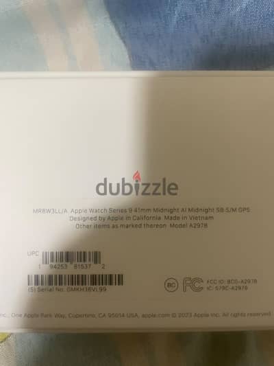 Apple Watch Series 9 - 41mm - زيرو بطارية 99%)،