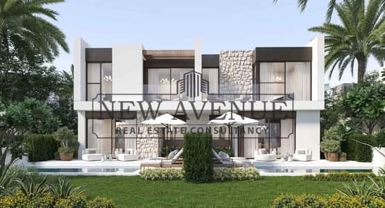 Twin House in Solare Ciano Lagoon Villas Three Bedrooms Fully Finished Direct on Lagoon Delivery 2027 with Down payment and Long-Term Installments