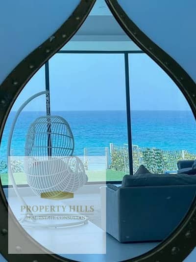 A fully finished chalet with air conditioning and a kitchen, with a sea view, in Sidi Abdel Rahman.