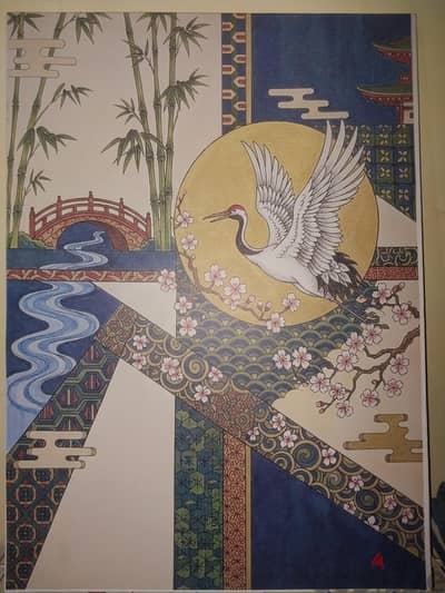Digital Design and composition on canvas 50×70
