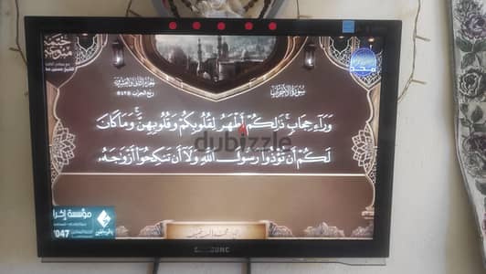 شاشة سامسونج LCD ٢٢ بوصه ، تليفزيون او كمبيوتر