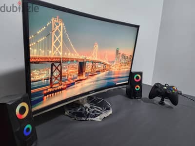 شاشة Samsung C27F390FHM منحنية بحجم 27 بوصة للالعاب و الجرافيك