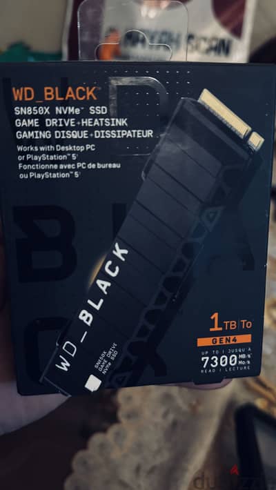 WD_BLACK SN850X 1TB NVMe Gen4 + Heatsink