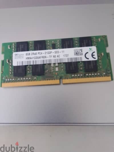 رامات لاب توب ddr4 8 giga