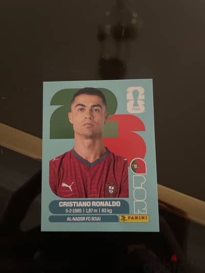 Cristiano Ronaldo panini stickers