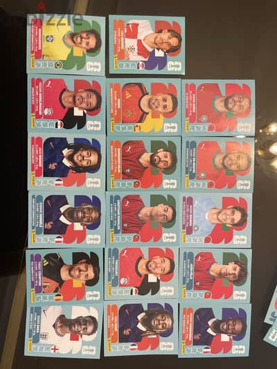 17 rare panini world cup stickers