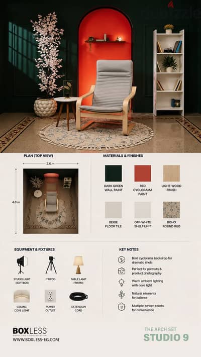 Boxless studio