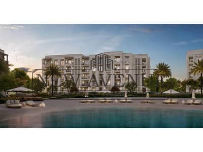 Fully finished corner ground apartment direct on lake with installments  in Mivida Gardens