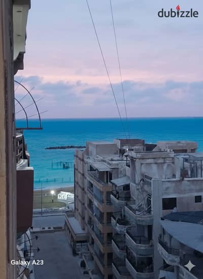 شقه في الإسكندرية شاطئ النخيل(3نوم )خامس عماره من البحر تشطيب التـــــــــــرا لوكس