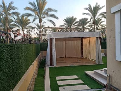 350m Furnished Twin House Villa For Rent In Hyde Park New Cairo Fifth Settlement Directly On Main 90th Street Near To AUC