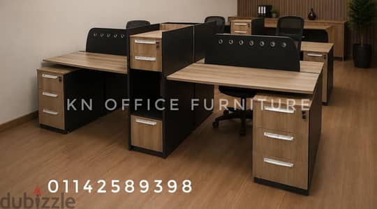 باريشن للمواظفين مودرن خشبmdfاسباني  اثاث مكتبي