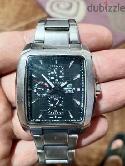 ساعة Casio Edifice مستعمله بحالة ممتازة