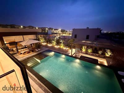 Independent villa with a swimming pool and a distinctive view in the Eastern expansions next to Palm Hills